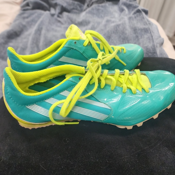 adidas Shoes - adidas Teal and Neon Yellow Athletic Shoes